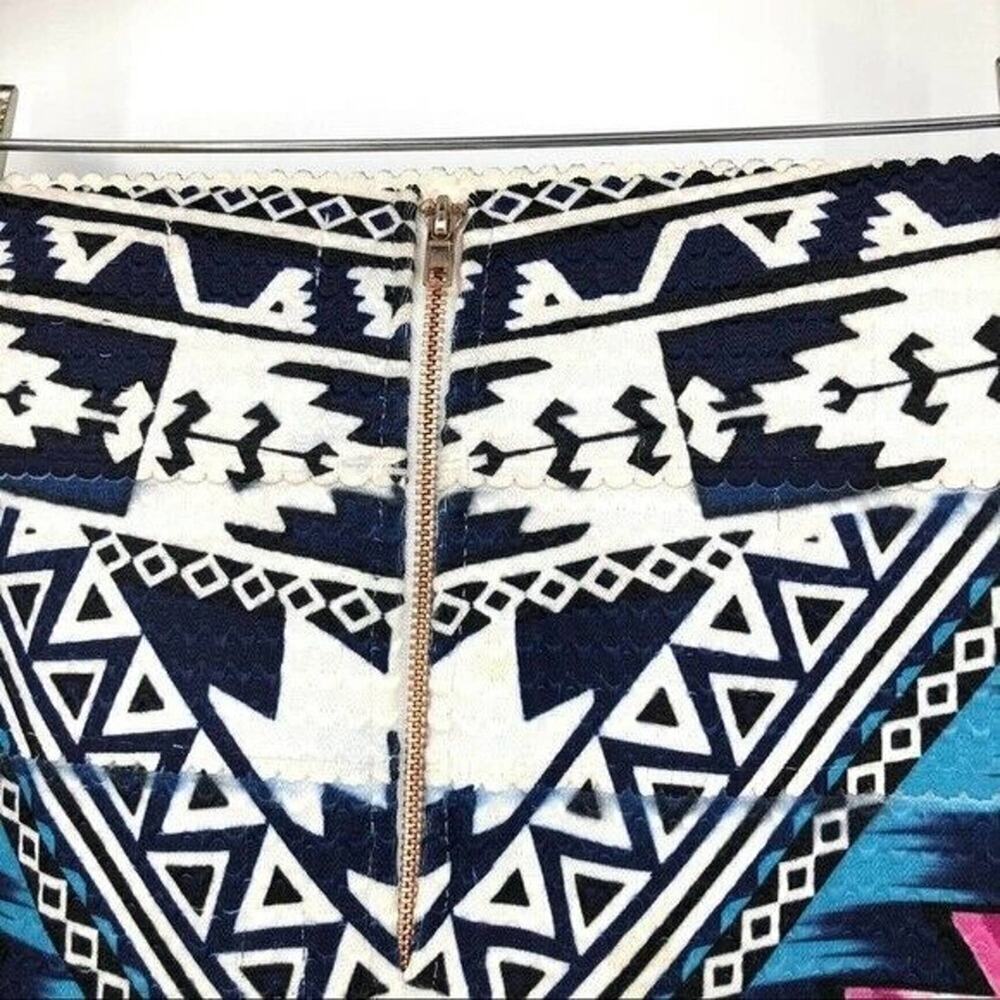 Xhilaration Women's Bandage Pencil Skirt XS Southwestern Aztec Print Stretchy - Picture 7 of 9